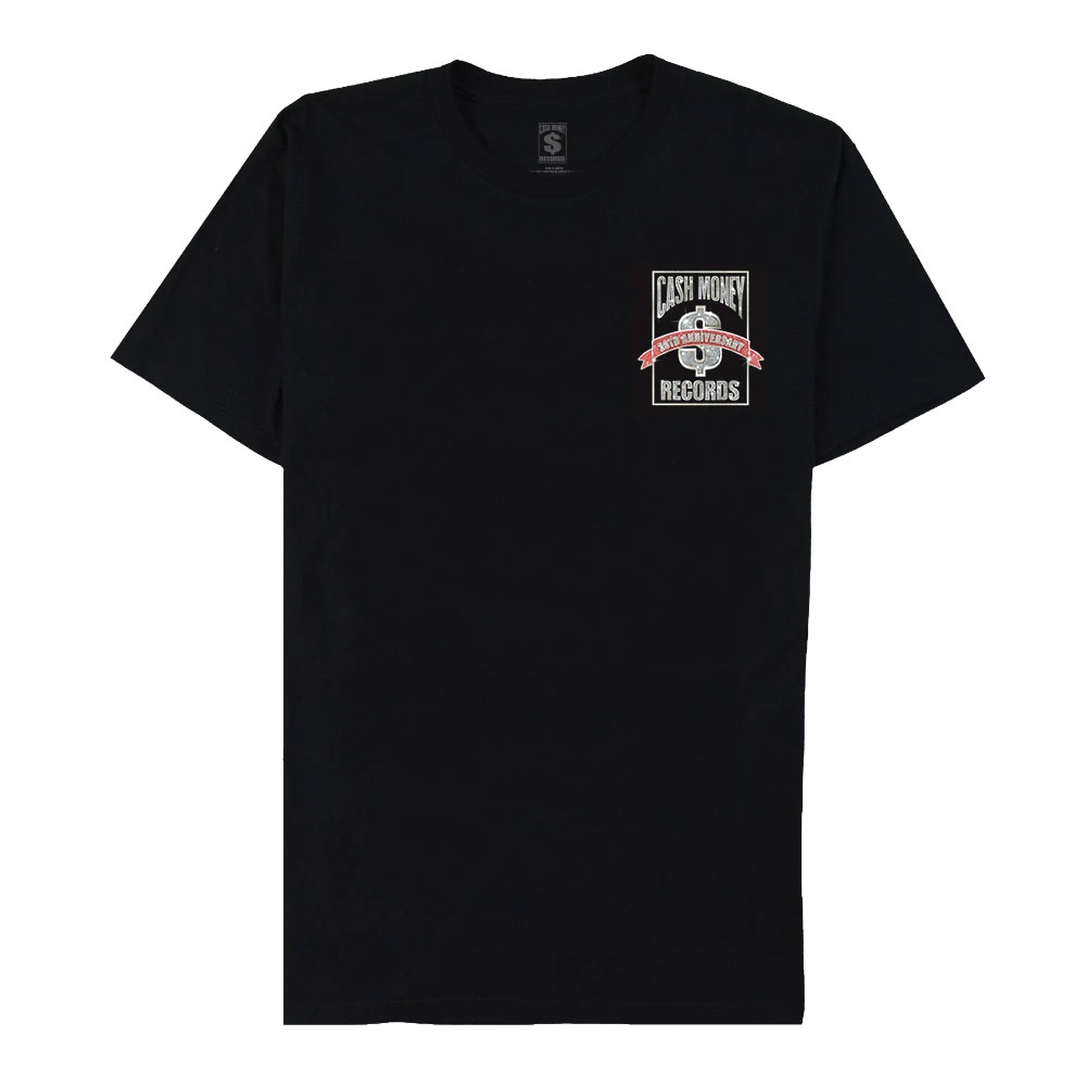 CASH MONEY SPLIT LOGO BLACK T-SHIRT